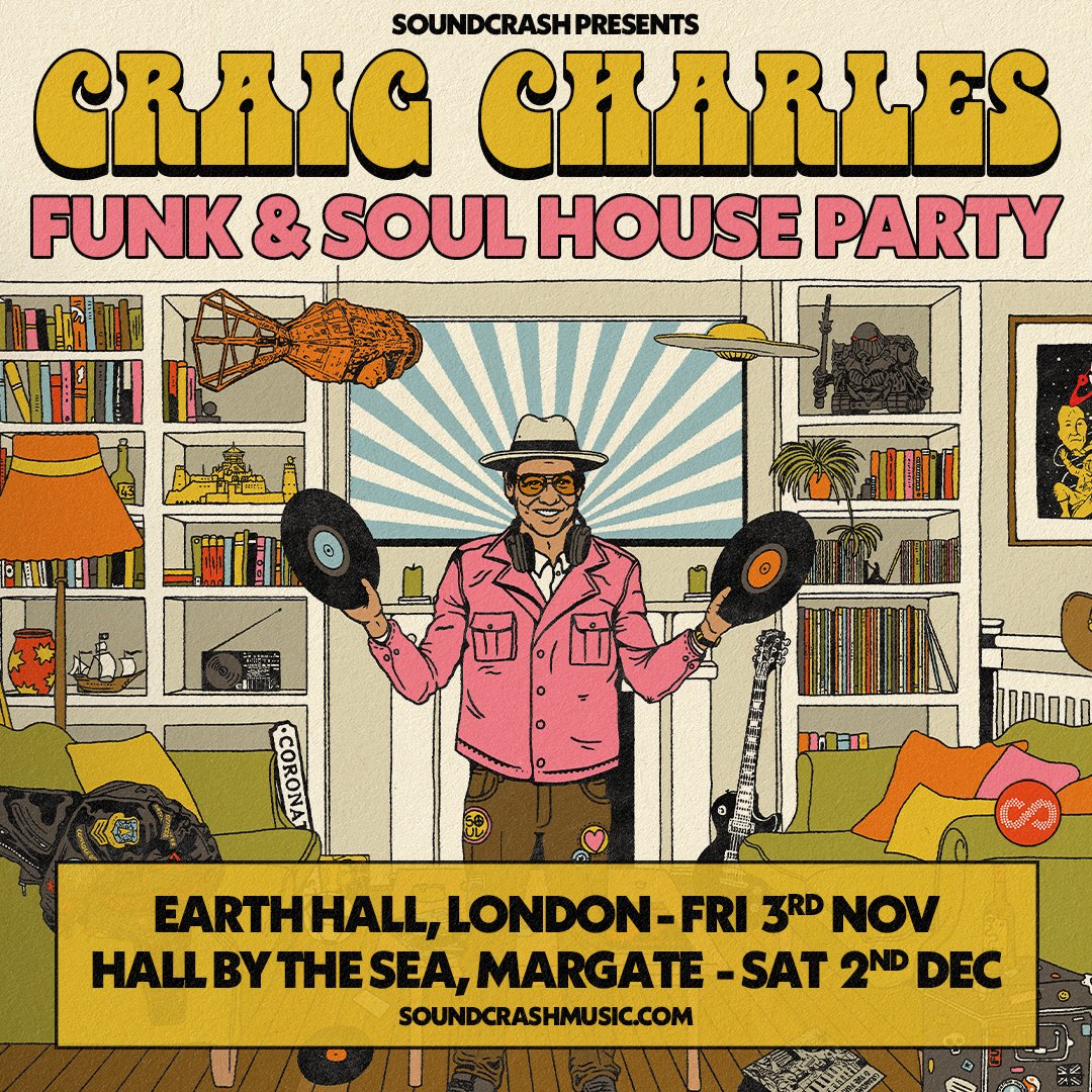 Soundcrash (@soundcrashhq) on Twitter photo ON SALE NOW: <a href="/CCfunkandsoul/">Craig Charles</a> Funk & Soul Club House party!
EartH - 3rd Nov - <a href="/EartHackney/">EartH</a>
HBTS, Margate 2nd Dec - <a href="/DreamlandMarg/">Dreamland Margate</a>
Tickets; bit.ly/CCHouseParty ON SALE NOW: <a href="/CCfunkandsoul/">Craig Charles</a> Funk & Soul Club House party!
EartH - 3rd Nov - <a href="/EartHackney/">EartH</a>
HBTS, Margate 2nd Dec - <a href="/DreamlandMarg/">Dreamland Margate</a>
Tickets; bit.ly/CCHouseParty