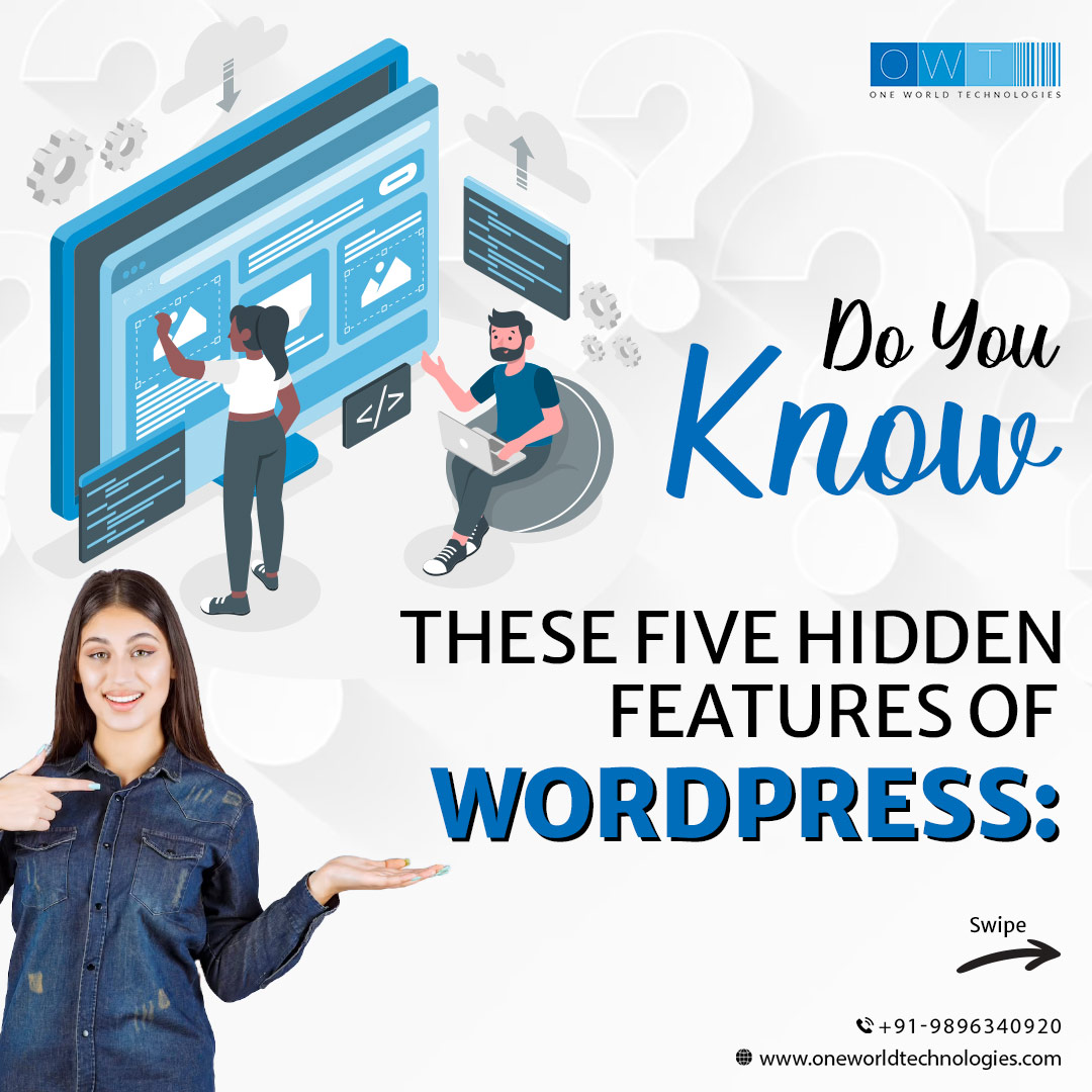 owtindia's tweet image. Unlock the Hidden Power of WordPress with These Five Features!

Get Free Digital Consultancy:- oneworldtechnologies.com
Call Us:- +91 9896340920

#WordPress #WordPressTips #WordPressTricks #WebsiteTips #ContentManagement #Blogging #ContentCreation #ProductivityHacks