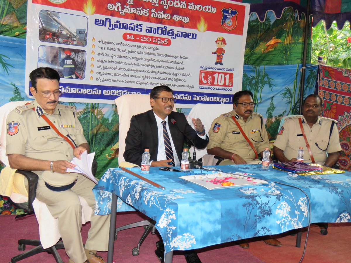 TelanganaFire's tweet photo. 14 - 20th #April is Observed as #FIRESERVICEWEEK to pay homage to those brave #firefighters who sacrificed their lives while discharging their duties. The theme for present year #fire Service week is AWARENESS IN FIRE SAFETY FOR GROWTH OF NATIONAL INFRASTRUCTURE (AGNI) #Dial101 https://t.co/91zp57b6iy