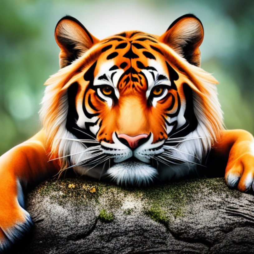 enilev's tweet photo. An awesome #DigitalFriend of mine created this regal Tiger for me with Stable Diffusion ��
#HappyWeekend to all #Digital #lFriends and #Followers 🐯
#ActOfKindness #Tiger #BengalTiger #AIArt #AnimalsOfTwitter #GenerativeAI #Art #DigitalArtist #Artist #StableDiffusionAI https://t.co/26I6M8mHqK