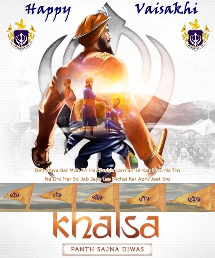 Guru Khalsa Panth Sajna divas diyan lakh lakh vidhayian. HAPPY VAISAKHI to one and all may Vaheguru bless us all with good heath, prosperity &amp; Gursikhi. 🙏🏽 Raj Karega Khalsa.  Never Flinch from Performing Righteous Deeds ⚔️#Sikhs #Vaisakhi #SaintSoldier #Khalsa #GuruGobindSinghJi