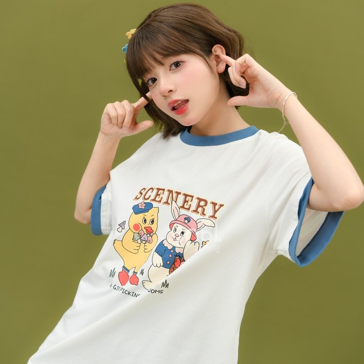 Get ready for summer with our adorable Summer Cute Cartoon Print white T-shirt ☀️👕 

🛒Now Buy: bit.ly/kawaiitshirt

#summerstyle #cartoontshirt #whitetshirt #cuteoutfit,#fashionable,#summeroutfit #cuteshirt #kawaii #kawaiigirl #kawaiioutfit #kawaiifashion #kawaiishop