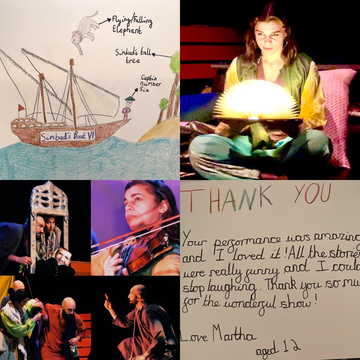 We ❤️when people take time to show appreciation…Thank YOU Martha aged 12 for coming! #1001Nights
catch us on tour @Gateway_Seaton @TheOldTownHall @QueensHall @trinitytheatre @TheWoodville @AlnPlayhouse @Mbrotheatre @WatersideArts @ChelmsTheatre @thehawthcrawley @BrewhouseLive