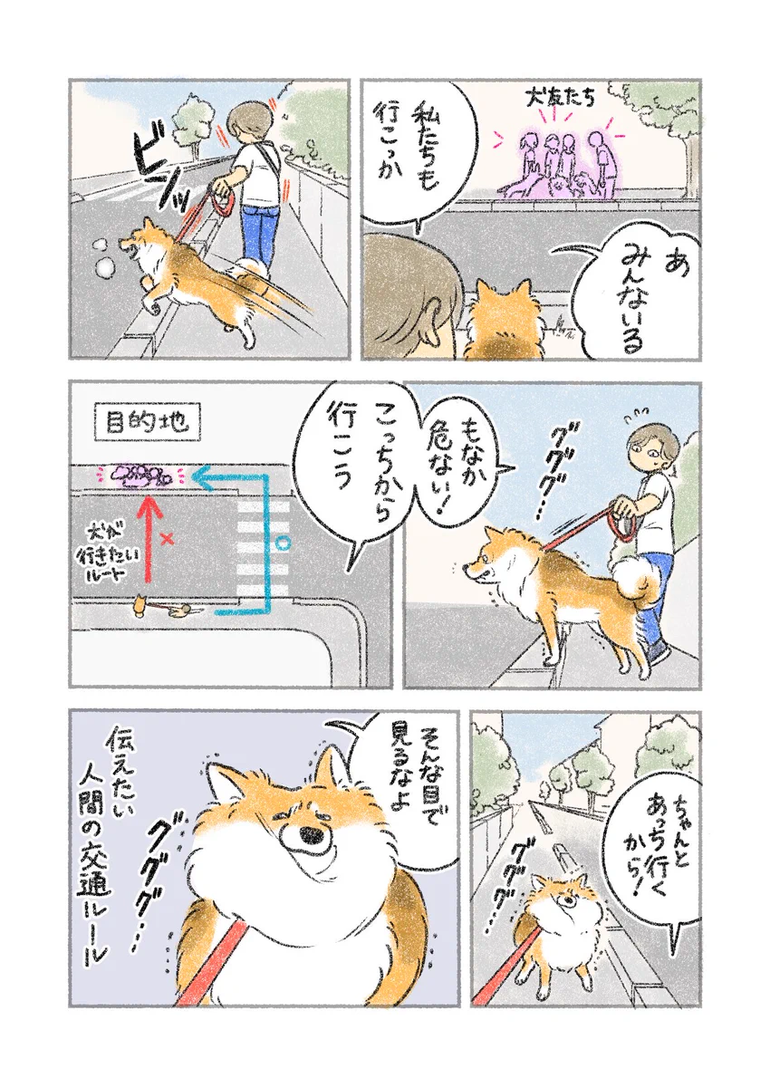 犬を飼っている人は思わず共感しちゃうかも？犬友たちの姿を見た愛犬がとった行動を描いた「犬漫画」！