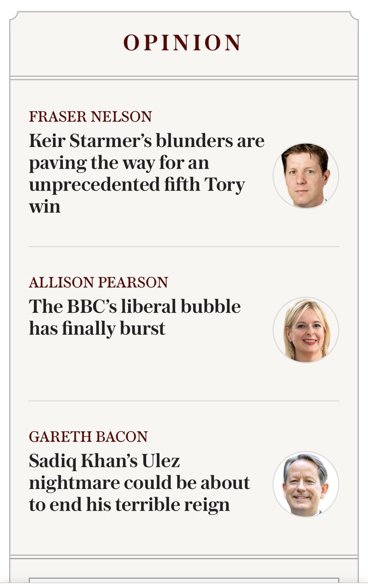 Solid triumvirate in the telegraph today. Covers most of the nimble bases - with nods to climate change, 15 mins cities, woke &amp; immigration.

Great work 🇬🇧 🇬🇧 $$