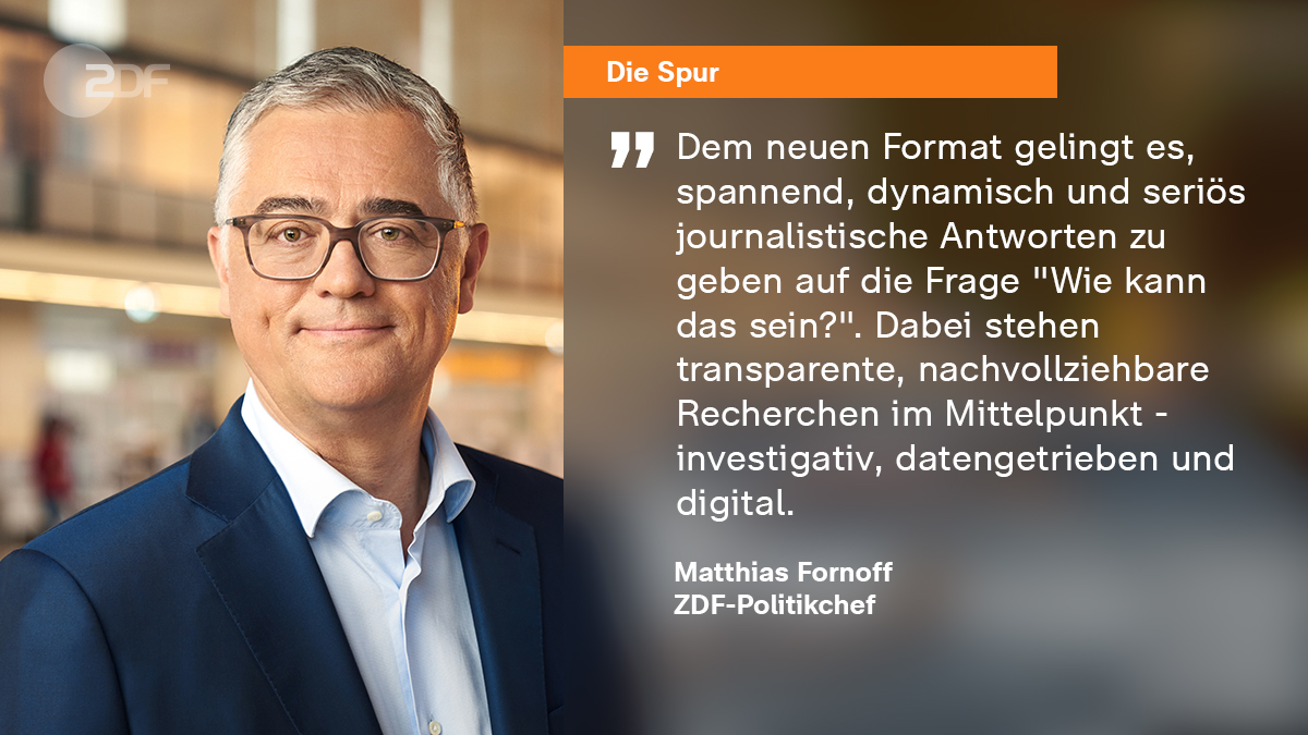 Missstände, Skandale, Verbrechen – das neue #ZDF-Dokuformat '#DieSpur' recherchiert investigativ. Mehr Infos: kurz.zdf.de/6Vzd/
