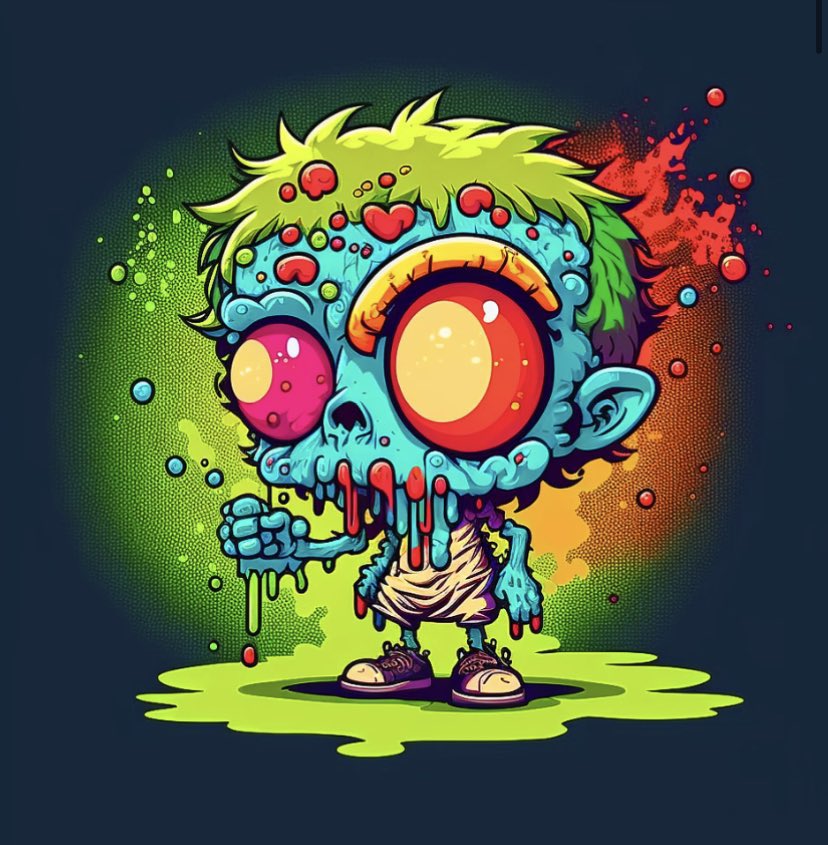 Wow wow wow 0.01 #eth SuperRARE 1:1 unique Super Cartoon #nft collection Zombie #nftart 🧟‍♀️ 🧟#nftcommunity 🧟‍♂️ LINK 👉 opensea.io/collection/zom…