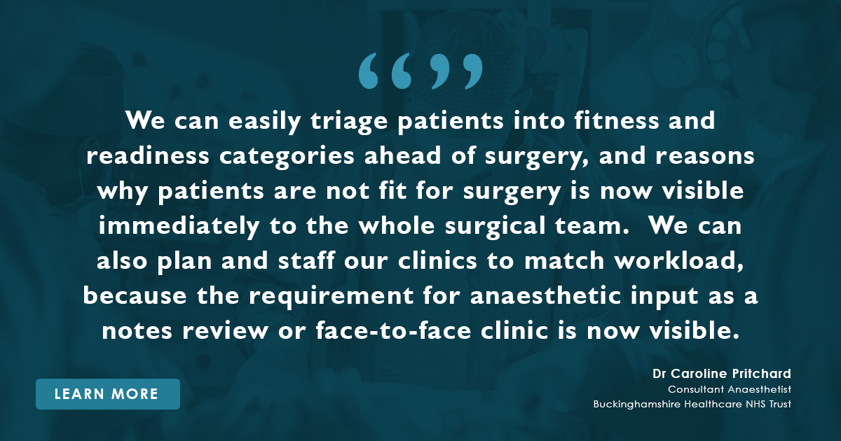 Synopsis (@synopsis_health) on Twitter photo Digitising the #preop #assessment process atĀ <a href="/BucksHealthcare/">Buckinghamshire Healthcare NHS Trust</a> has delivered āsignificant benefitsā across its three hospitals, according to the trustās head of pre-op, Dr Caroline Pritchard.
Learn more: lnkd.in/dVRuv35f
<a href="/VitalHubCorp/">VitalHub</a> <a href="/VitalHubUK/">VitalHub UK</a> #patinetflow #NHS Digitising the #preop #assessment process atĀ <a href="/BucksHealthcare/">Buckinghamshire Healthcare NHS Trust</a> has delivered āsignificant benefitsā across its three hospitals, according to the trustās head of pre-op, Dr Caroline Pritchard.
Learn more: lnkd.in/dVRuv35f
<a href="/VitalHubCorp/">VitalHub</a> <a href="/VitalHubUK/">VitalHub UK</a> #patinetflow #NHS