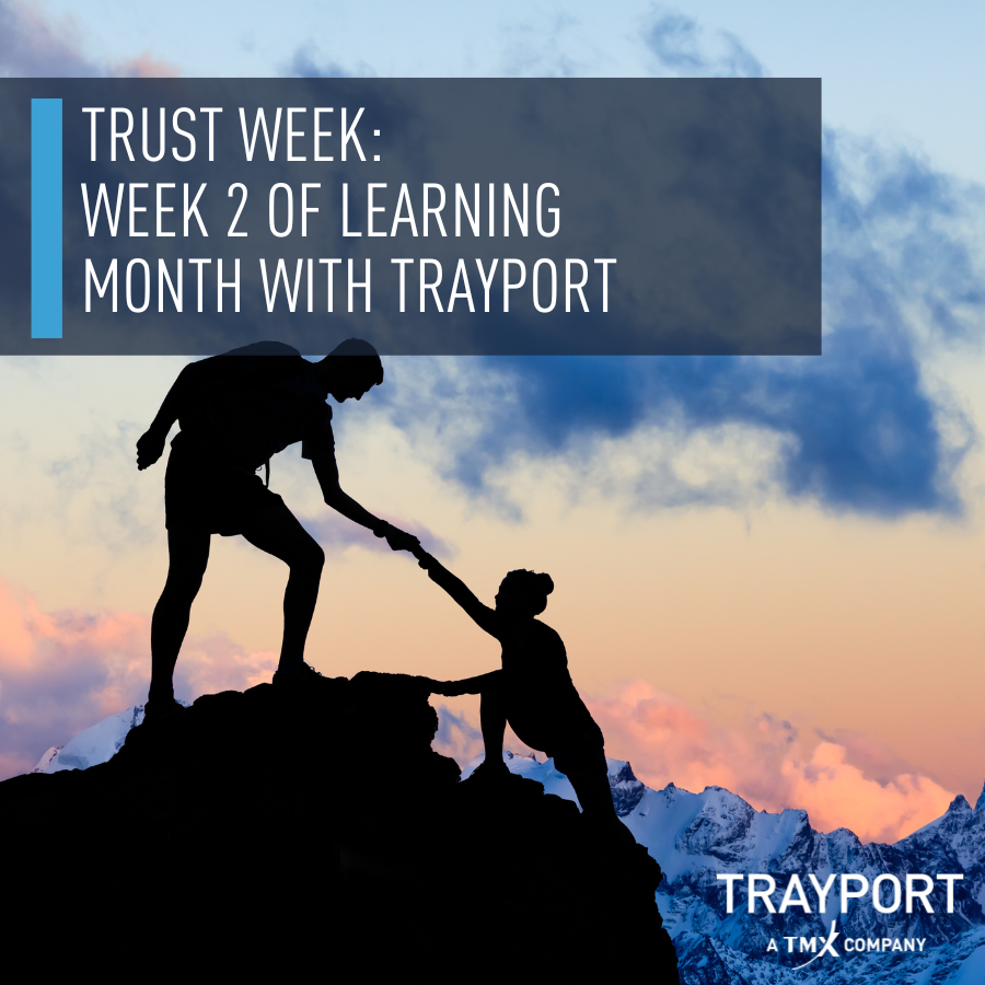 Trayport's tweet photo. This week's #LearningMonth focus was one of our core values; trust. To us, trust is acting with unyielding respect and integrity, caring about each other's success, wellbeing, and being inclusive and fostering belonging. The programme had live talks, courses, podcasts & more. https://t.co/OC29bZa20X