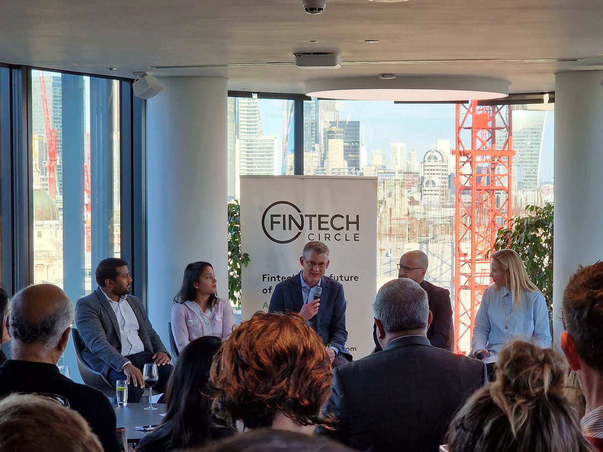 Thanks <a href="/FINTECHCircle/">FINTECH Circle</a> for a super evening exploring "Exit Planning in turbulent Financial Times" with Tobias Sproehnle, Neil Shah, Simran Khanna, Chris Hill and the wonderful Susanne Chisti #fintech