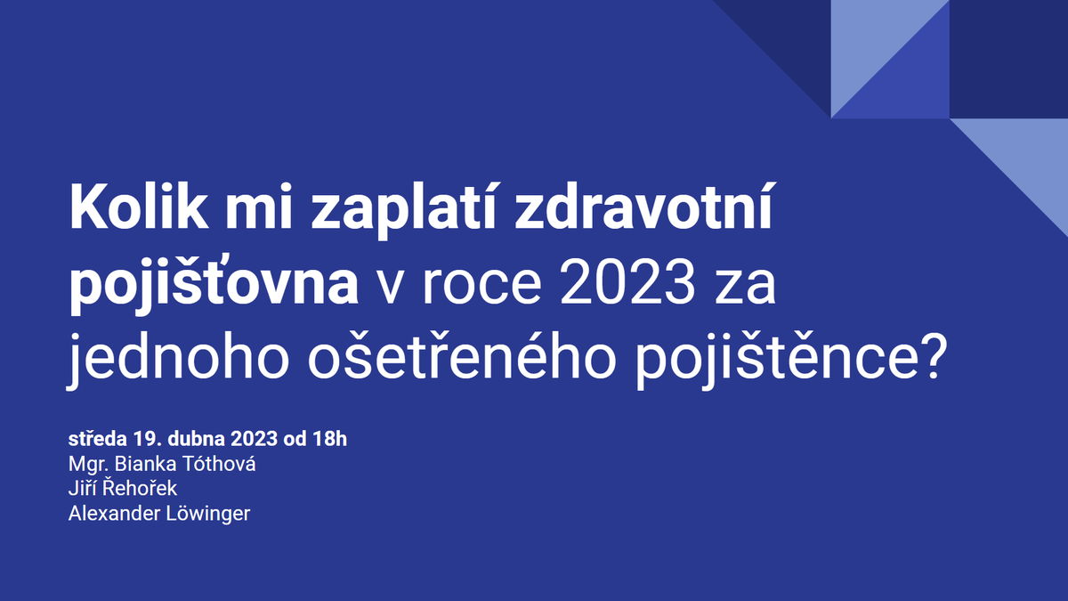 InfoProLekareCZ's tweet photo. "Kolik mi zaplatí zdravotní pojišťovna v roce 2023 za jednoho ošetřeného pojištěnce?" @VZPtweetuje
Webinář ZDARMA:
https://t.co/ueS8103PLO
Středa 19. dubna 2023 od 18h
#InfoProLekare #PURObot #VZPCR #VZP #ZdravotniPojisteni #zdravotnictvi #lekari https://t.co/cTYVL1vOP5