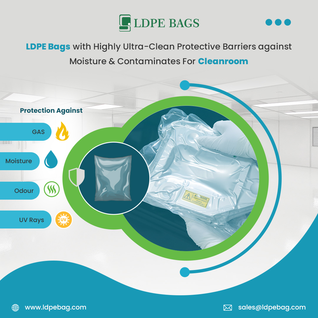 SorbchemIndia's tweet image. Low-density polyethylene bags provide safe storage products used inside cleanrooms. Our LDPE bags have ultra-clean high-barrier properties that provide exceptional protection against particulate contamination or chemical leakage. #LDPEBags #antitastic #virginbags #pharmaceuticalE