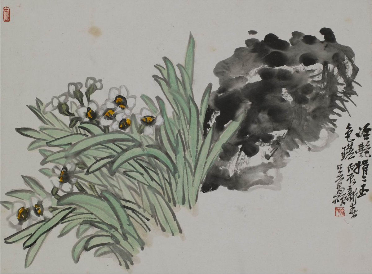 ShanghaiMuseum's tweet photo. #FridayFlowers
💐The exuberance of flowers, when they bloom, transcends time and space.
🎨
Claude Monet, Irises, about 1914-17, © @NationalGallery, London, #NowOnView at #NGMasterpieces
花果册 清 吴昌硕
Flowers and Fruits, album leaf, Wu Changshuo, dated 1916 https://t.co/TzUy7ocnrs