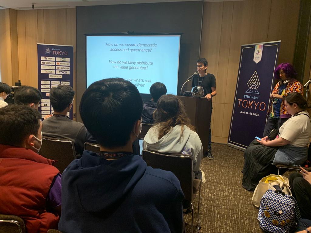 If you are curious about AI, “Global Proof of Personhood in the Age of AI” by <a href="/0xflywill/">Flywill</a> and <a href="/m1guelpf/">Miguel Piedrafita ✨</a> from <a href="/worldnetwork/"></a>  will be just for you!

⏰: 5:30PM - 6:00PM JST
📍: Workshop Room 2 | 5th Floor