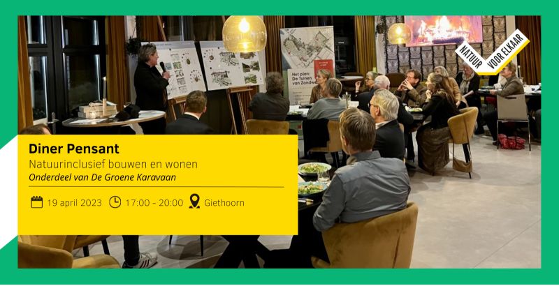 Als bestuurder, raadslid of beleidsmedewerker uit Overijssel sturen op de toename van natuurwaarden in gemeente, project of provincie?  
Meld je aan voor het Diner Pensant van de Groene Karavaan op 19 april in Giethoorn. Er zijn nog beschikbare plekken.
hetoversticht.nl/agenda/269/de-…