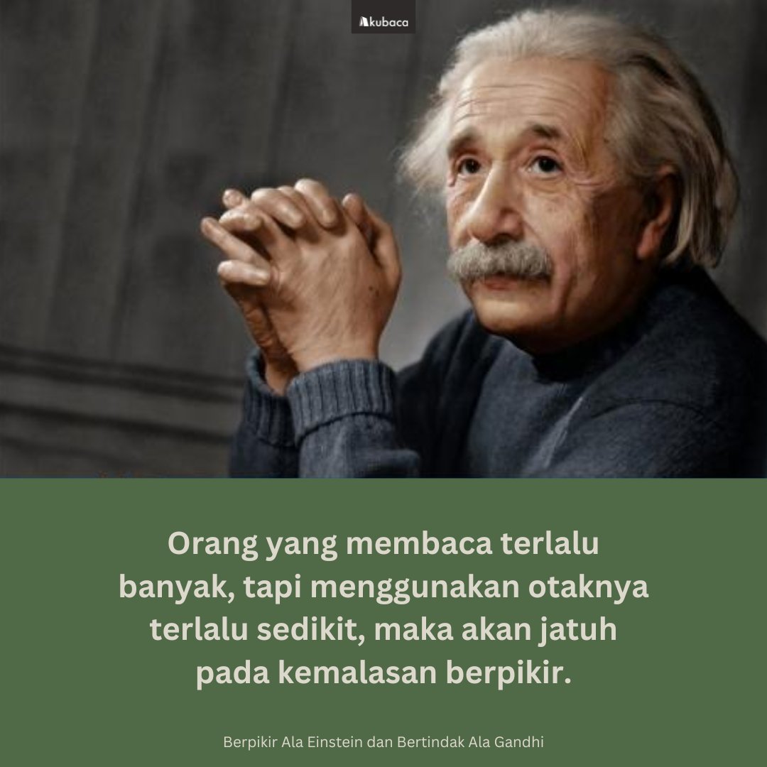 Berpikir ala Einstein dan Bertindak ala Gandhi - J. Ferdinand Setia Budi shopee.co.id/Berpikir-ala-E…