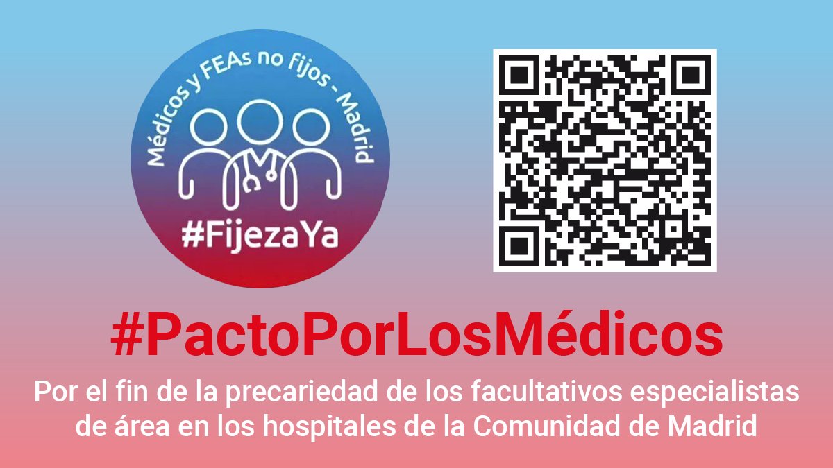 Médicos Como Tu (@medicoscomotu) on Twitter photo La plataforma de médicos y facultativos no fijos de Madrid propone a todos los partidos de la <a href="/asambleamadrid/">Asamblea de Madrid</a> el #PactoPorLosMédicos, para acabar con la precariedad de los especialistas hospitalarios. Abrimos hilo🧵👇🏼 La plataforma de médicos y facultativos no fijos de Madrid propone a todos los partidos de la <a href="/asambleamadrid/">Asamblea de Madrid</a> el #PactoPorLosMédicos, para acabar con la precariedad de los especialistas hospitalarios. Abrimos hilo🧵👇🏼