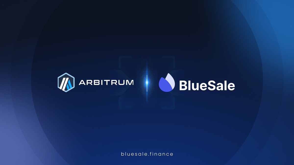 #BlueSale - the flagship fully decentralized #Launchpad built on <a href="/arbitrum/">Arbitrum</a>. You don't need to know how to code. Just go to our terminal and design your own token with a few clicks.

Are you ready to dive into a new world of adventures? docs.bluesale.finance

#BLS #Multichain