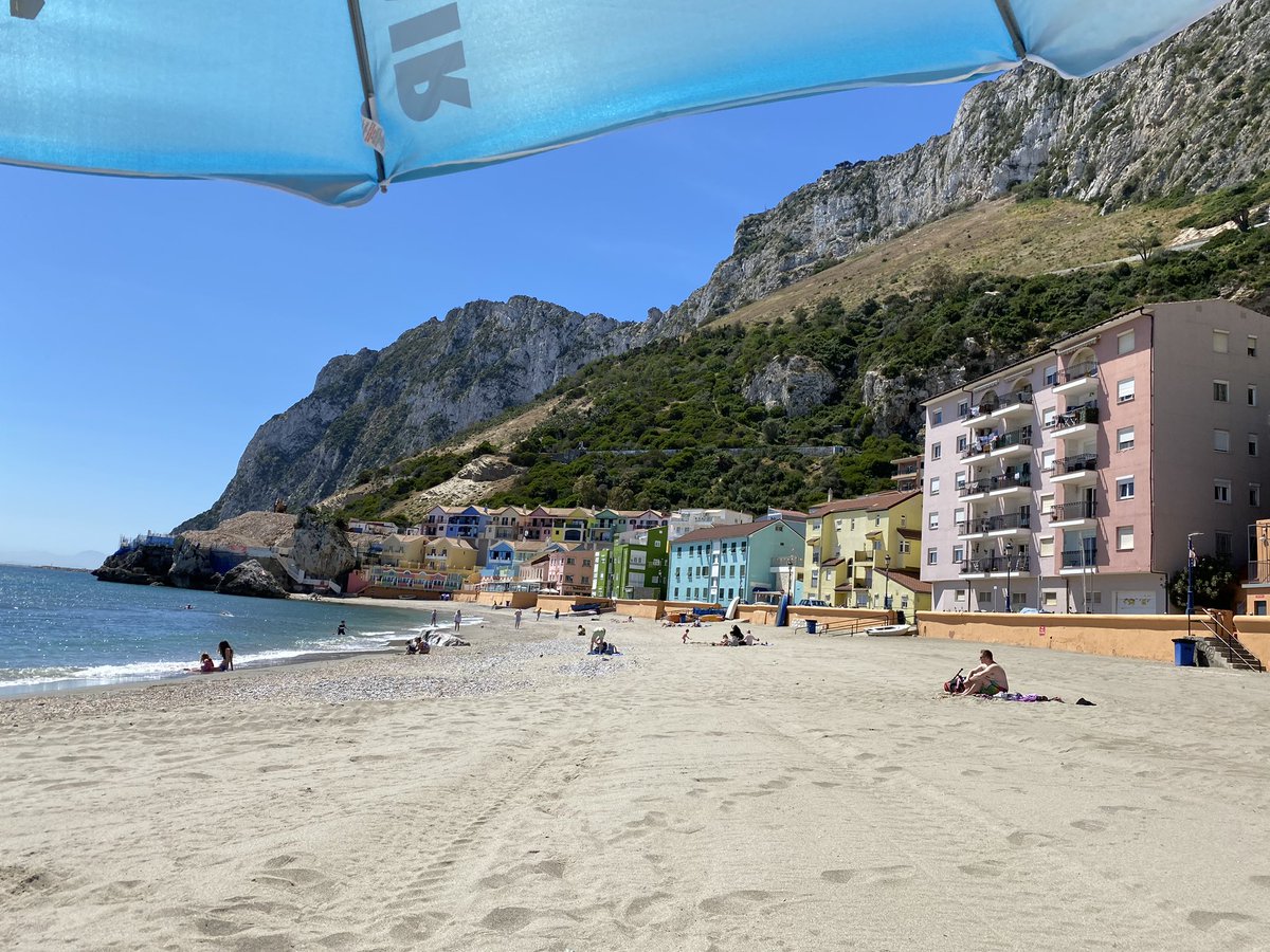 Lovely day at #CatalanBay bit windy though 🌞😎⛱️@MeteoGib