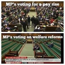 ⚡️MINISTERS' PAY RISE: GREED

🔴MPs got a £2,400+ pay rise this week 

▪️That's a 42% pay rise since 2010

▪️COMPARE NHS workers: 

🔴They suffer a 20%+ PAY CUT under the Tories for the same period