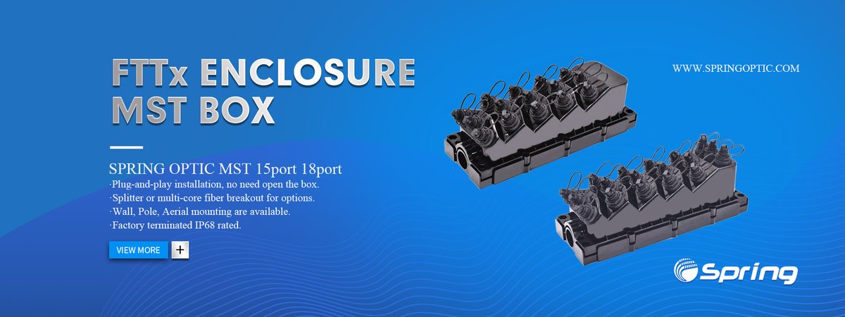 JennyFiber's tweet photo. 15port 18port Fiber FTTx Enclosure MST Box. If you are interested, welcome to contact jenny@springoptic.com Mobile/ WhatsApp/ Skype/ Wechat：+86-18820286560

#Multiport_Service_Terminal #MST #MSTs #dropcable #MSTBOX #FTTX #Enclosure #OPTITAP https://t.co/5JXkpkyHOG