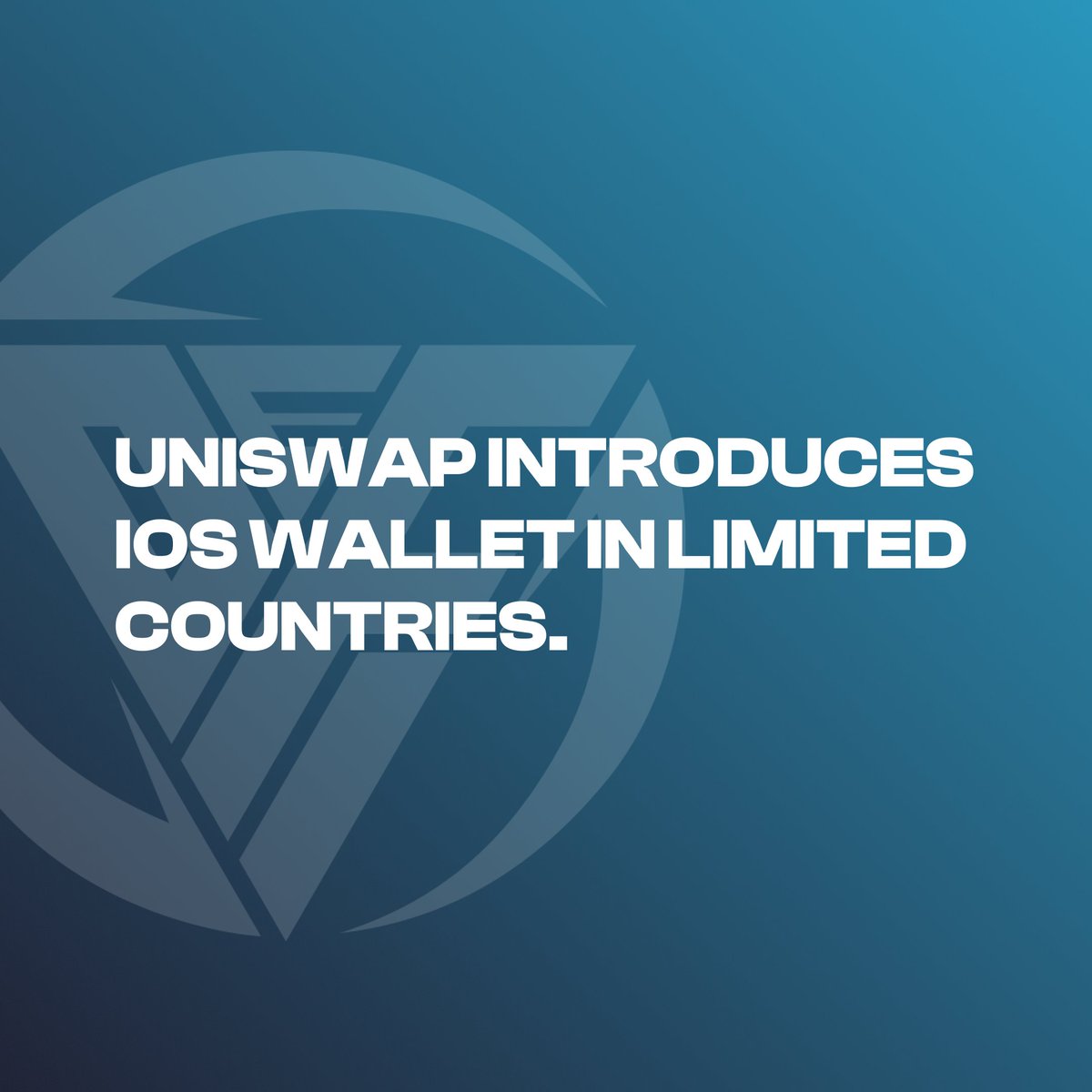 DeFiCoins5's tweet photo. 📢 #Uniswap has rolled out an iOS wallet in select countries, enabling users to seamlessly access decentralized finance on their mobile devices. 

@Uniswap #iOSwallet #DeFi https://t.co/ZuwtweIM78