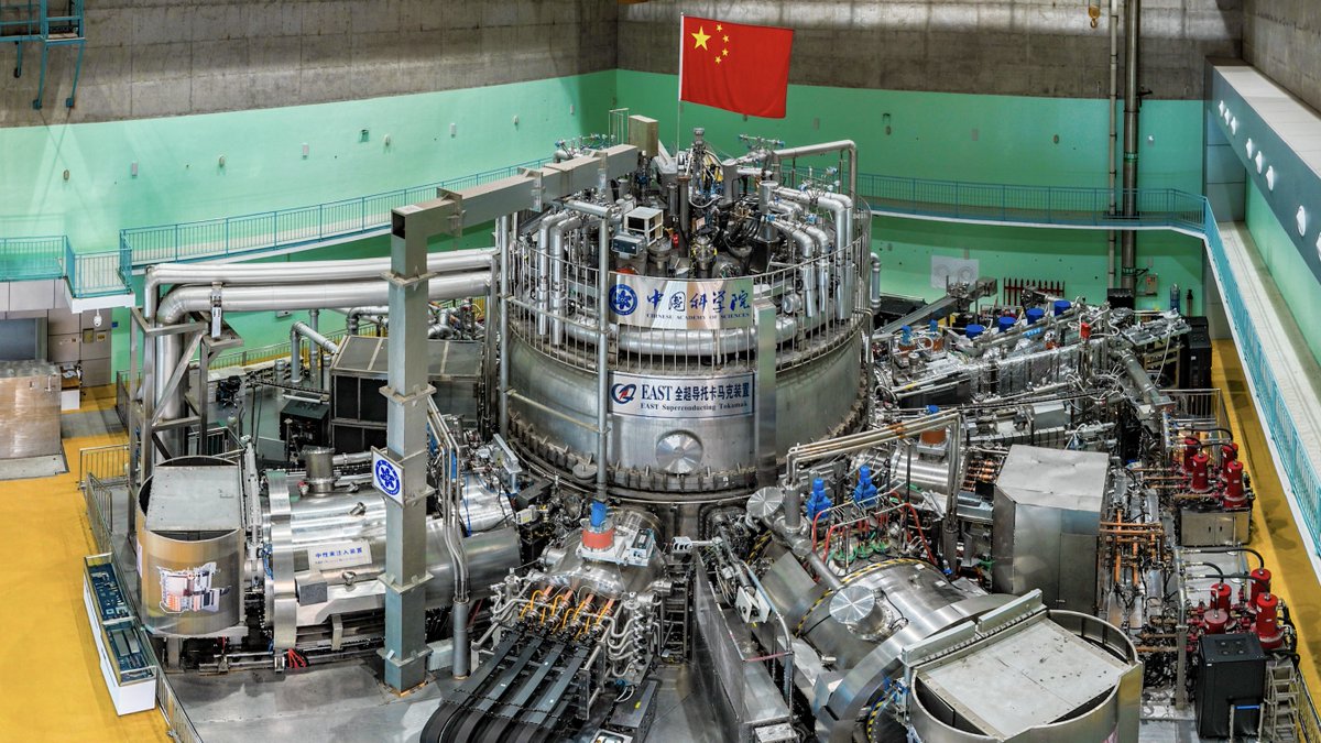 wulei2020's tweet image. The Chinese &quot;#ArtificialSun&quot; , known as the Experimental Advanced Superconducting Tokamak (#EAST), has achieved a steady-state high-confinement long-plasma operation for 403 seconds, breaking its own world record of 101 seconds in 2017.

Photo: Institute of Plasma Physics, ASIPP