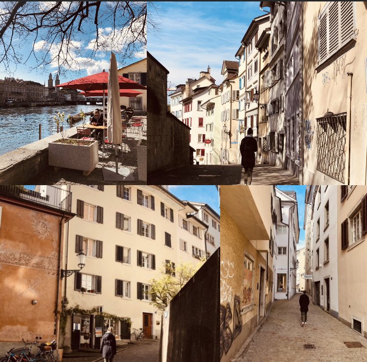 Jane in Zürich with all her friends.