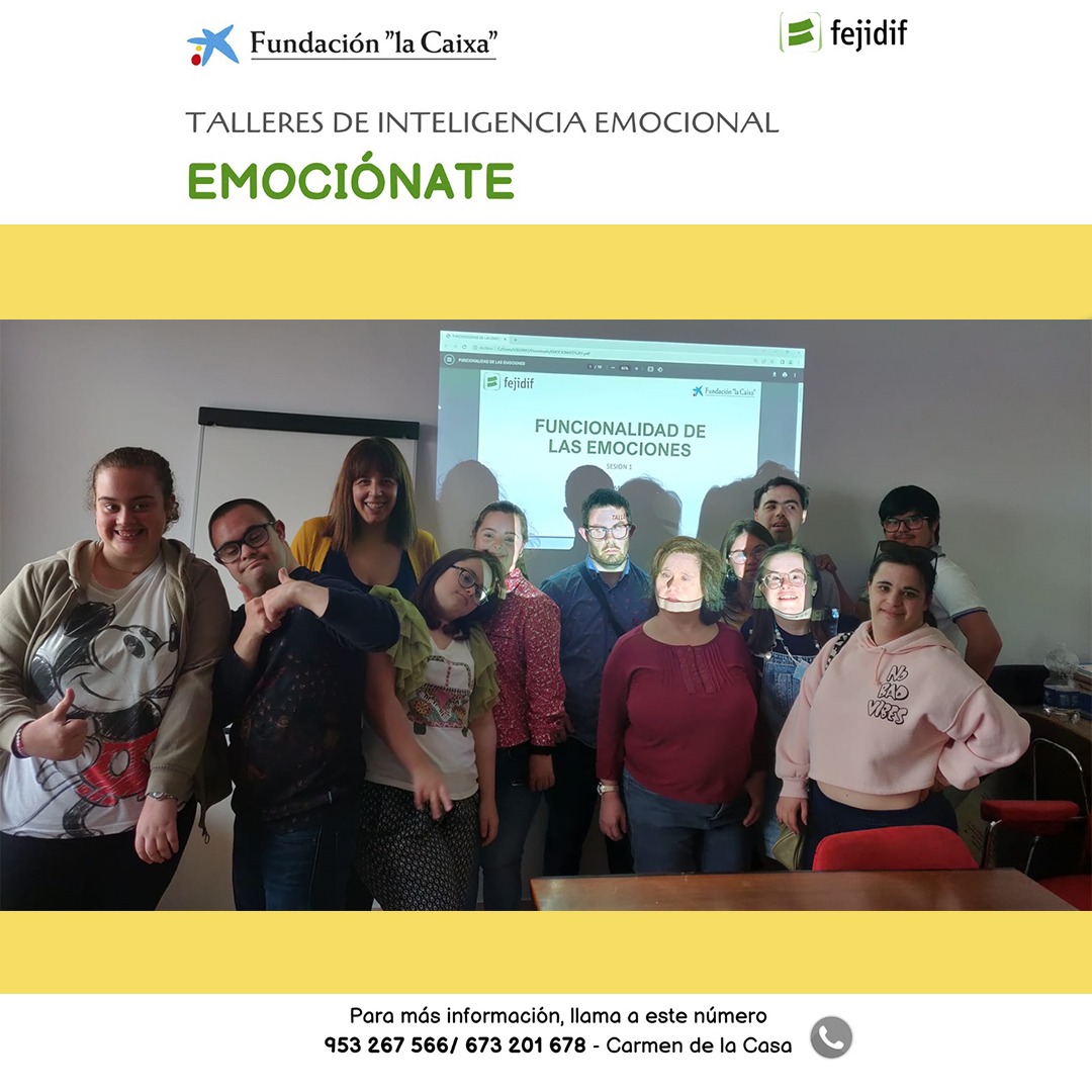 Ayer, día 12 de abril, comenzó el taller "Emociónate" del proyecto "Bienestar Emocional" impartido por Carmen de la Casa de FEJIDIF.
Nuestro agradecimiento a FEJIDIF por contar siempre con nuestra entidad para sus proyectos.
<a href="/fejidif/">FEJIDIF</a>
@downjaen_oficial
@downespana
<a href="/FundlaCaixa/">Fundación ”la Caixa”</a>