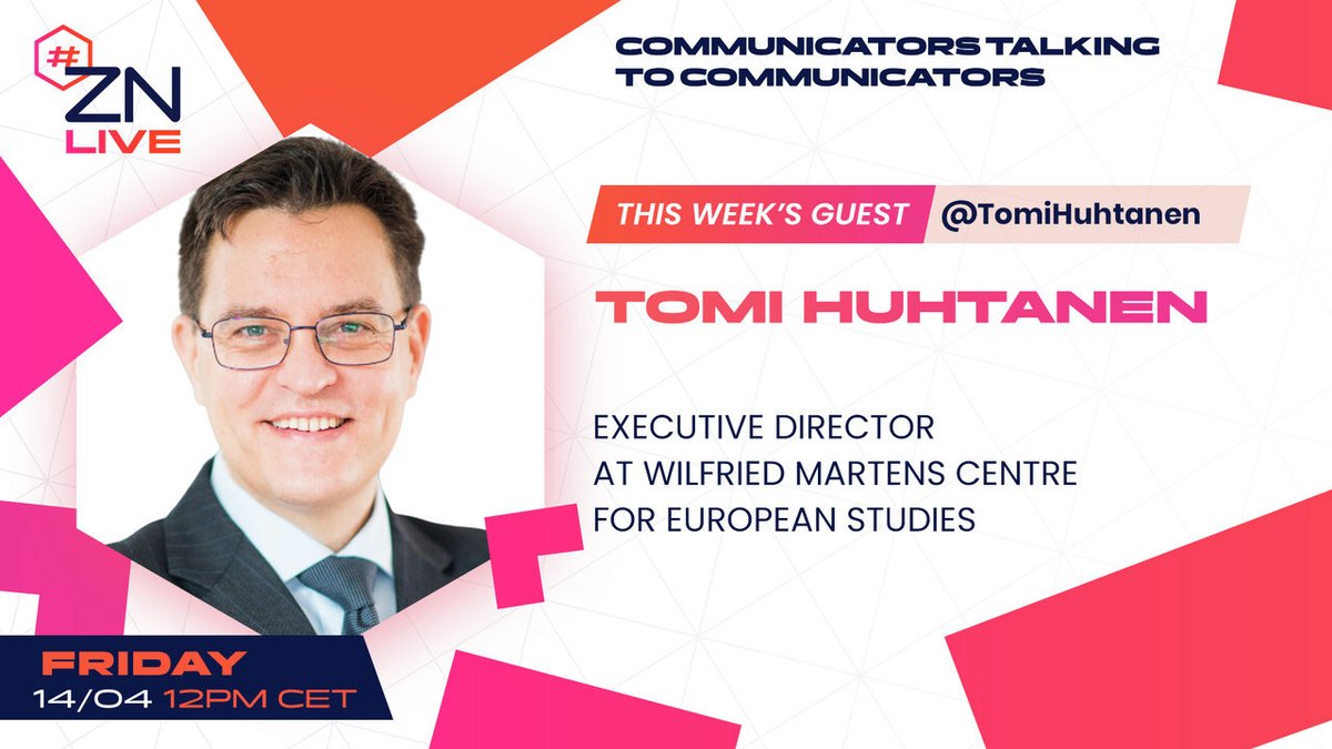 ZN 🌏 (@znconsulting) on Twitter photo Don't miss our #ZNLive at 12PM 🎥
Join <a href="/pweiss/">Philip Weiss</a> & <a href="/liorakern/">Liora</a> as they discuss Communication in Public Policy, featuring special guest <a href="/TomiHuhtanen/">Tomi Huhtanen</a>.
Stay tuned for an insightful conversation about communication & policy-making 🔥linkedin.com/events/7051904… Don't miss our #ZNLive at 12PM 🎥
Join <a href="/pweiss/">Philip Weiss</a> & <a href="/liorakern/">Liora</a> as they discuss Communication in Public Policy, featuring special guest <a href="/TomiHuhtanen/">Tomi Huhtanen</a>.
Stay tuned for an insightful conversation about communication & policy-making 🔥linkedin.com/events/7051904…