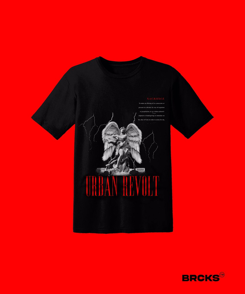 wearebrcks's tweet photo. The third series of the Urban Revolt streetwear collection : Sacrifice. Available soon . #angel #sacrifice #urbanstyle #streetwear #highend #fashion #clothingbrand #urbanrevolt https://t.co/aP5M6xSGKH