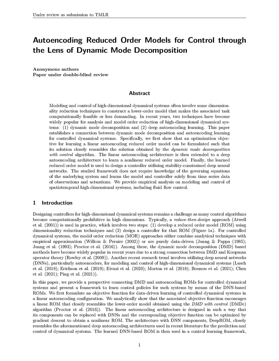 TmlrSub's tweet image. Autoencoding Reduced Order Models for Control through the Lens of Dynamic Mode Decomposition
openreview.net/forum?id=dIpEH…
#autoencoding #neural #control