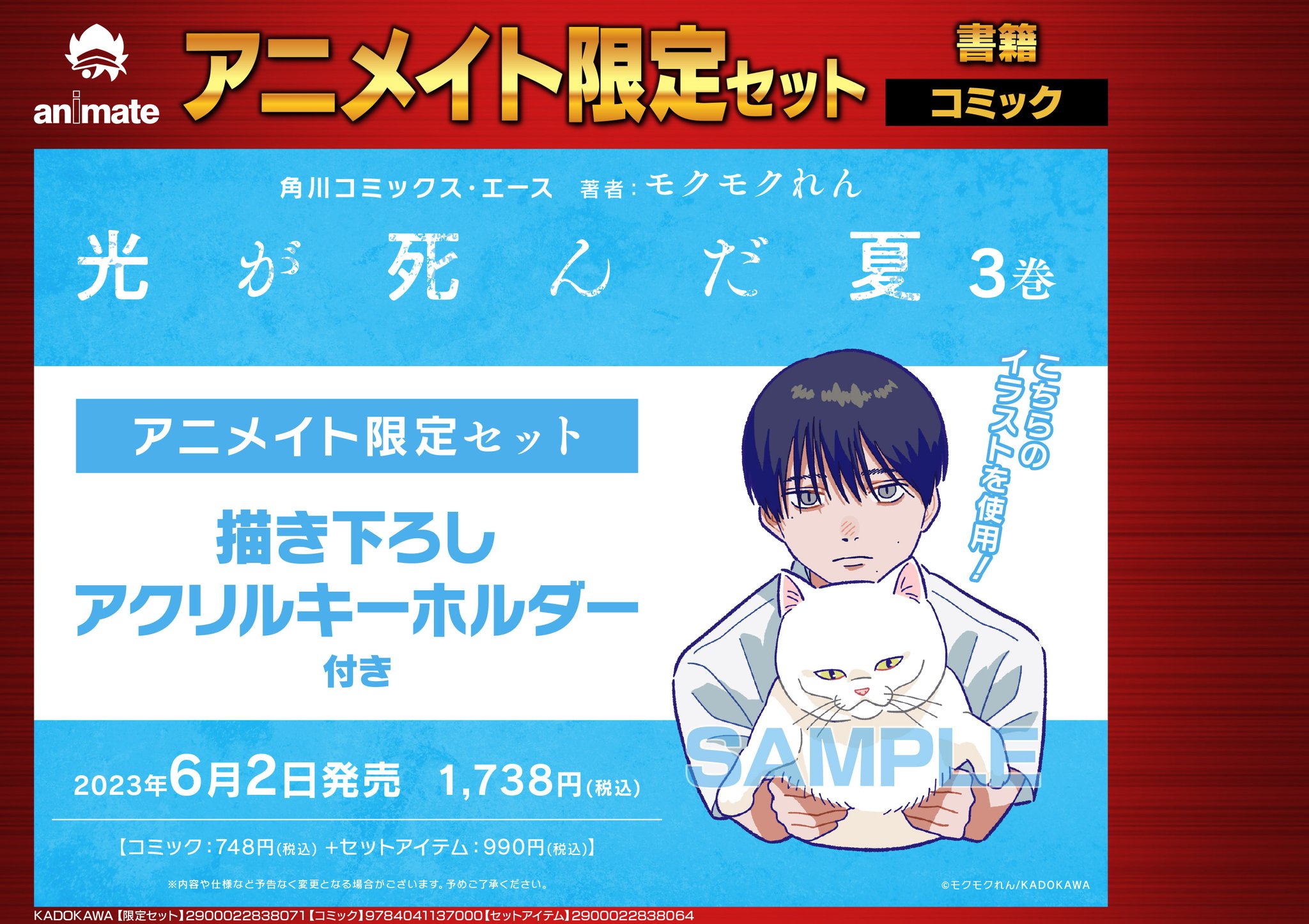 光が死んだ夏 アニメイト限定セット　アクリルキーホルダー 光が死んだ夏 アニメイト限定セット アクリルキーホルダー（描き