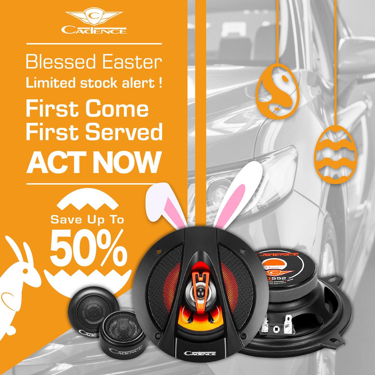 Cadence_Sound's tweet image. 📷 Rev up your ride with our Blessed Easter sale! 📷📷📷
📷Get an amazing 50% off all Selected Classic car audio products from April 1st to 30th! 
Don't miss out on this unbeatable deal to elevate your driving experience. #BlessedEaster #SelectedClassic #CarAudioSale #cadence