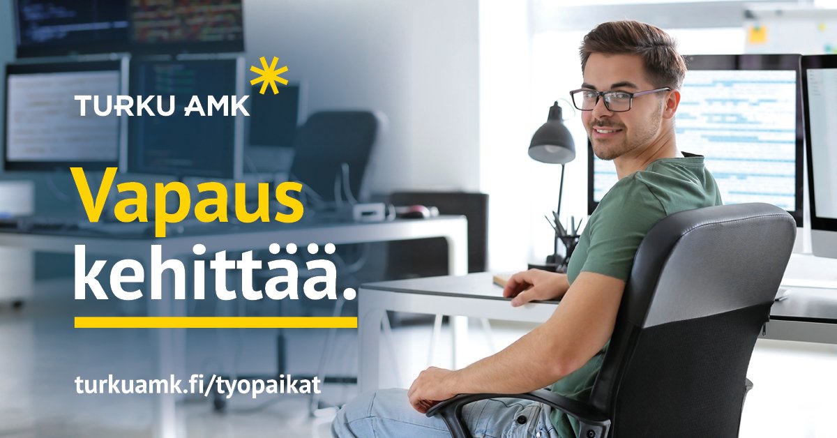 Bioanalytiikan osaaja, tule opettajaksi Turun ammattikorkeakoulun Terveyden ja hyvinvoinnin sektorille kehittämään tulevaisuuden ammattilaisten osaamista.

➡️ Lue lisää ja jätä hakemuksesi: ow.ly/5qTb50MN2vS

#rekry #avointyöpaikka #TurkuAMK