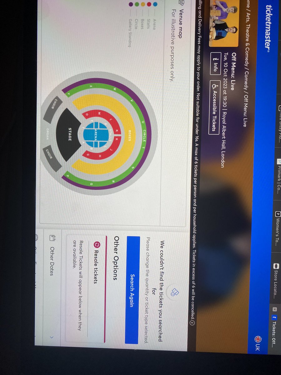 Daisy_Ellen7's tweet image. Got in at 10 and there were no tickets? How strange #offmenulive