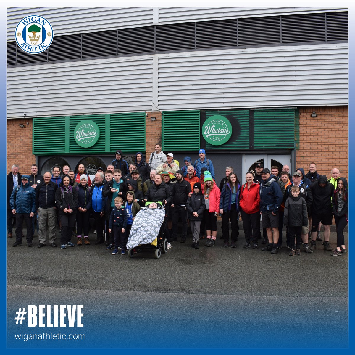 LaticsOfficial's tweet photo. 🏃🏻‍♂️ Wishing good luck to everyone involved on the @JosephsGoal Walk today!

Let's hope the weather stays dry for you all...🤞🏼☔️

We'll see you tomorrow in Blackpool! 👋🏼

#wafc 🔵⚪️ #BELIEVE https://t.co/PEFaMjyKaY