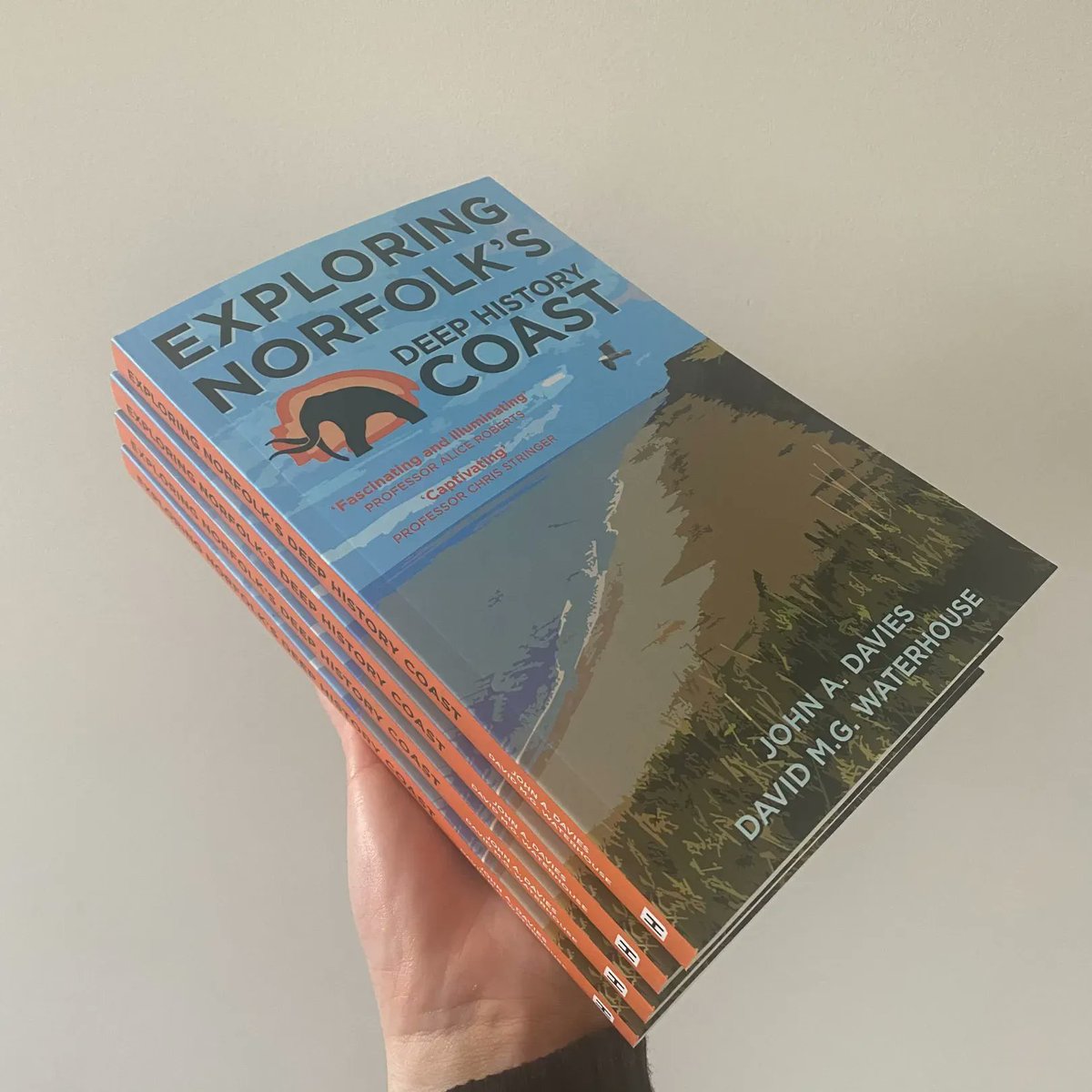 THP_Local's tweet photo. The ARCs for 'Exploring #Norfolk's Deep History Coast' by @DrDWaterhouse and John A. Davies have arrived in the office! ✨
Out this July! Pre-order now 📘: https://t.co/BJhej9MPAq #coasts #coastalplaces #Localplaces https://t.co/FJmXTGtkk1