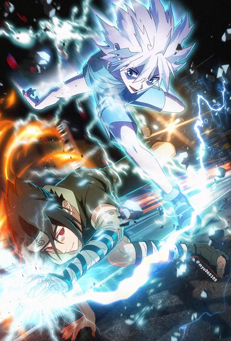 CROSSOVER BATTLESASUKE VS KILLUANEXT CROSSOVER BATTLE RT500>>>>>Tell me in the comments.#NARUTO #ハンターハンター #hxhfanart 