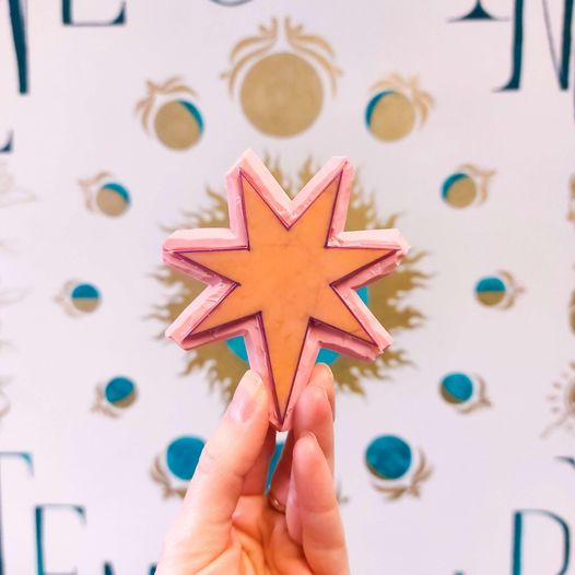 It's my 7th business birthday this year and I'm launching a mini super limited edition clothing and accessories collection to celebrate on the 1st May! Here's a sneak peek at the 7 pointed star from the new designs - one point to represent each year I've been doing this!✨