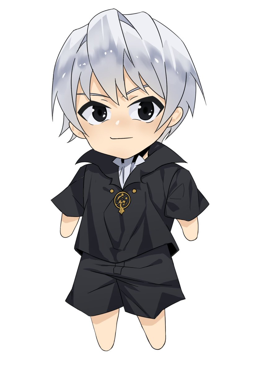 Netyarinpa's tweet photo. My oc vs his chibi. https://t.co/XsSc63eXrx