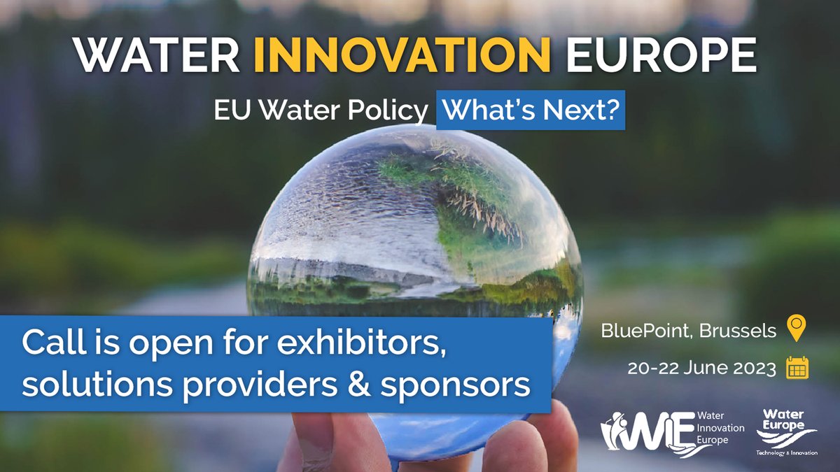 🙌Are you looking for an exciting opportunity to scale up your technology in the water sector & make your voice heard? Submit today your application for the #WIE2023 event's opportunities: 🏆Awards 📟Exhibition 📢Sponsorship Check all the info at buff.ly/3wbfEO8