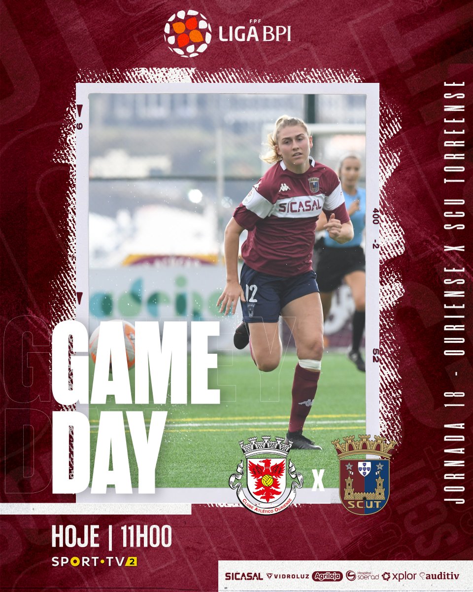 scu_torreense's tweet photo. 🔥𝙂𝙖𝙢𝙚𝙙𝙖𝙮🔥
🆚 Ouriense (F)
🏆 #LigaBPI - 18.ª Jornada
🏟 Campo da Caridade
📺 Sport TV 2
#ALinhaIntransponível #AdmiraTe #IncluiTe #Orgulhate https://t.co/1qPYSW0vZK