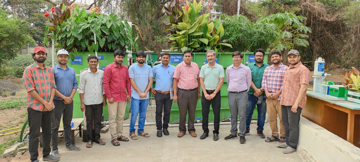 neeri_wwtd's tweet photo. Dr.K.Murali (HoD) & Dr.K.Shrinivasan (Asst Prof),Civil Dept, Dr. Mahalingam College of Engineering and Technology
College,Pollachi,Tamil Nadu visited CSIR-NEERI's technology"Upflow Compact Constructed Wetland (#UCCW)" based STP in #NEERI Campus for its implementation. https://t.co/PPOS5UaYtt