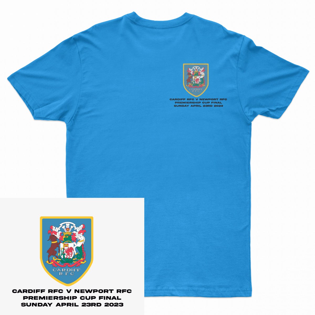 Cup final t-shirts are now available to order via our website. The form will only be open until the end of Sunday to allow time for manufacturing and deliver before the 23rd.

Payment will be via PayPal. <a href="/HughCampbell4/">Hugh Campbell</a> will contact you to arrange payment.

cardiffrfc.com/cup-final-t-sh…