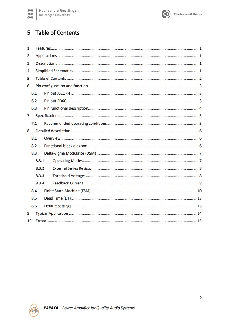 A very important point at the end of our project is the data sheet. This describes the system and contains all the information about it. Here you can see a preview of the first two pages including the summary. 
#Powerelectronics
#Microelectronics
<a href="/ElectronicsDrv/">E&D @ElectronicsAndDrives@mastodon.social</a>
@HS_Reutlingen