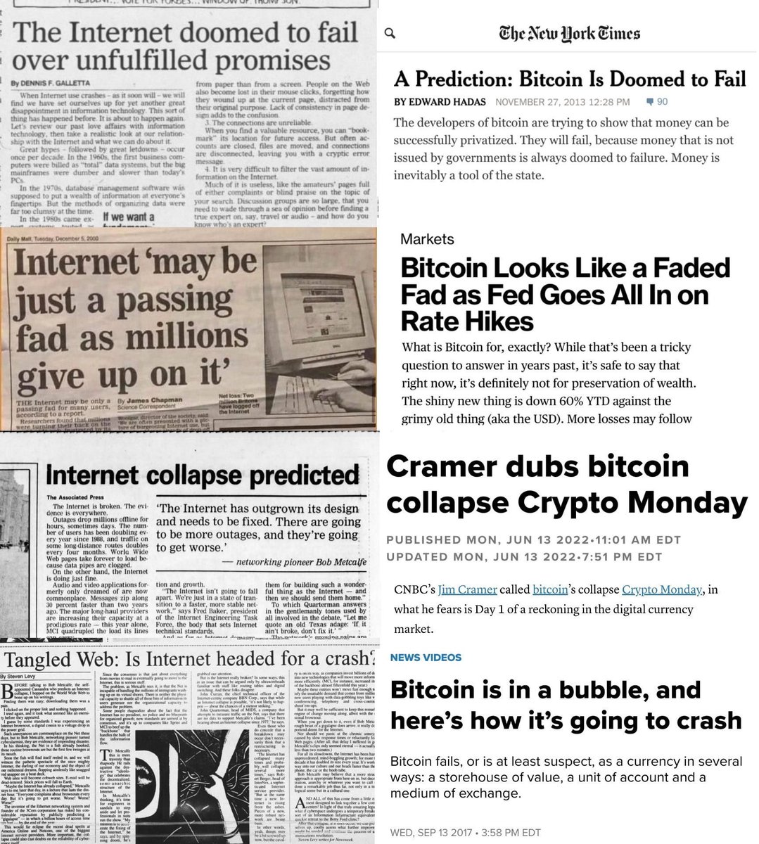 #Bitcoin is just a passing fad like the internet