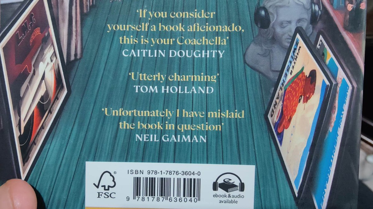 neil gaiman lost my book - he offered to try find it to give me a proper pull quote and I was like no this is much funnier, change nothing, I have everything I need