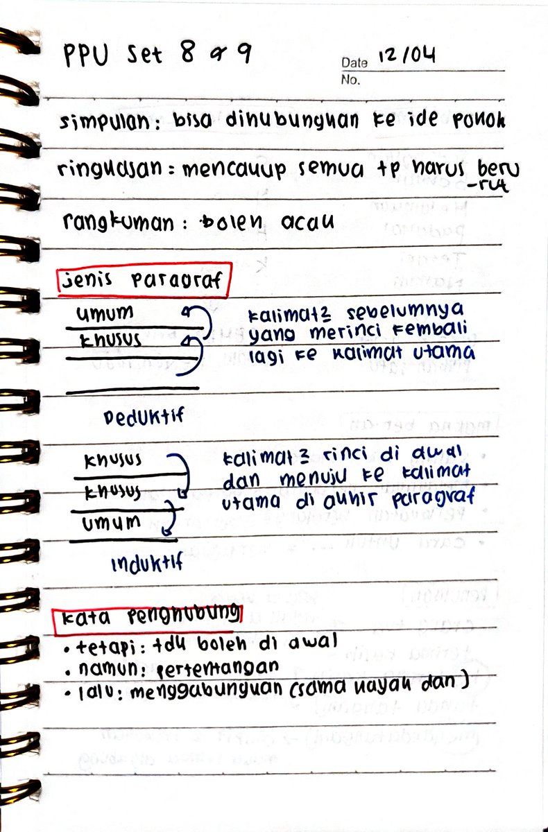 delicateswanq's tweet image. catatan tambahan ppubm (sering keluar di try out)

disclaimer: ini review belajar aku jadi akan ditambah seiring berjalannya waktu (bukan catatan lengkap)