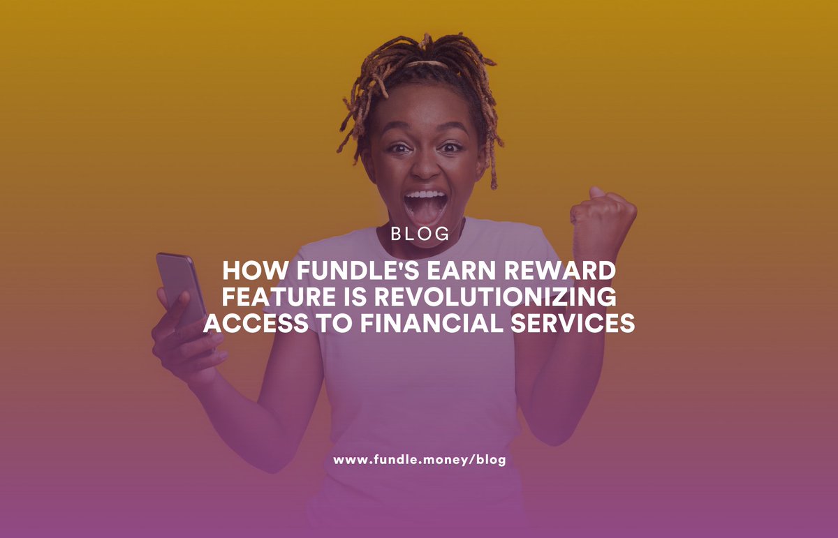 Fundle’s Earn Reward program is revolutionizing access to financial services by incentivizing users to engage with the app and its various features.
Read: fundle.money/how-fundles-ea…

#Fundle #RwOT